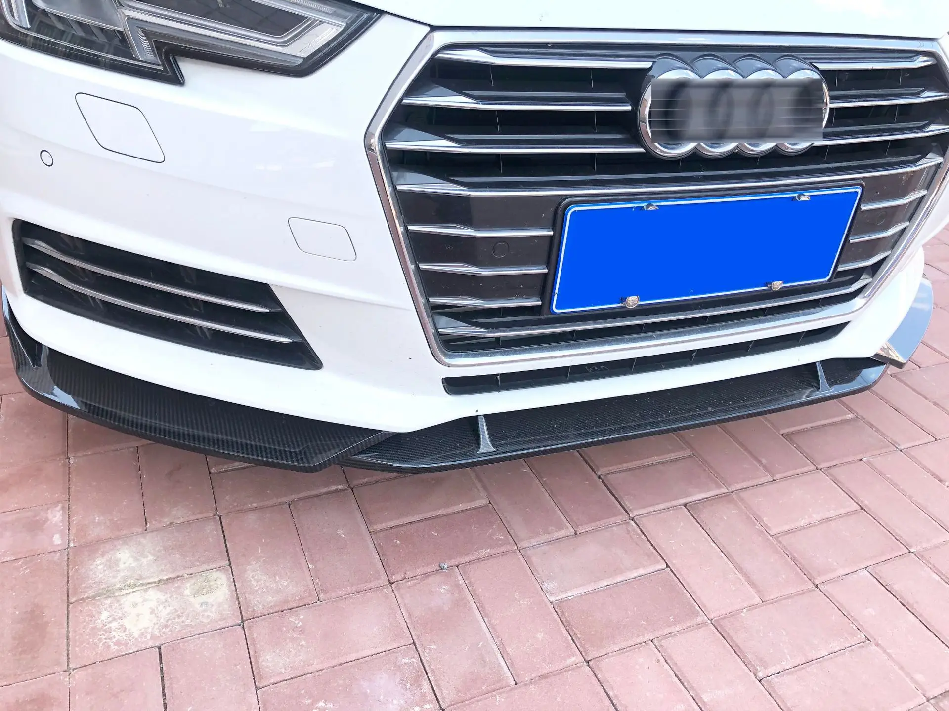 

3PCS Front Bumper Lip Diffuser For Audi A4 B9 2017-2019 Splitter Collision Avoidance Refit Accessories Body Kit