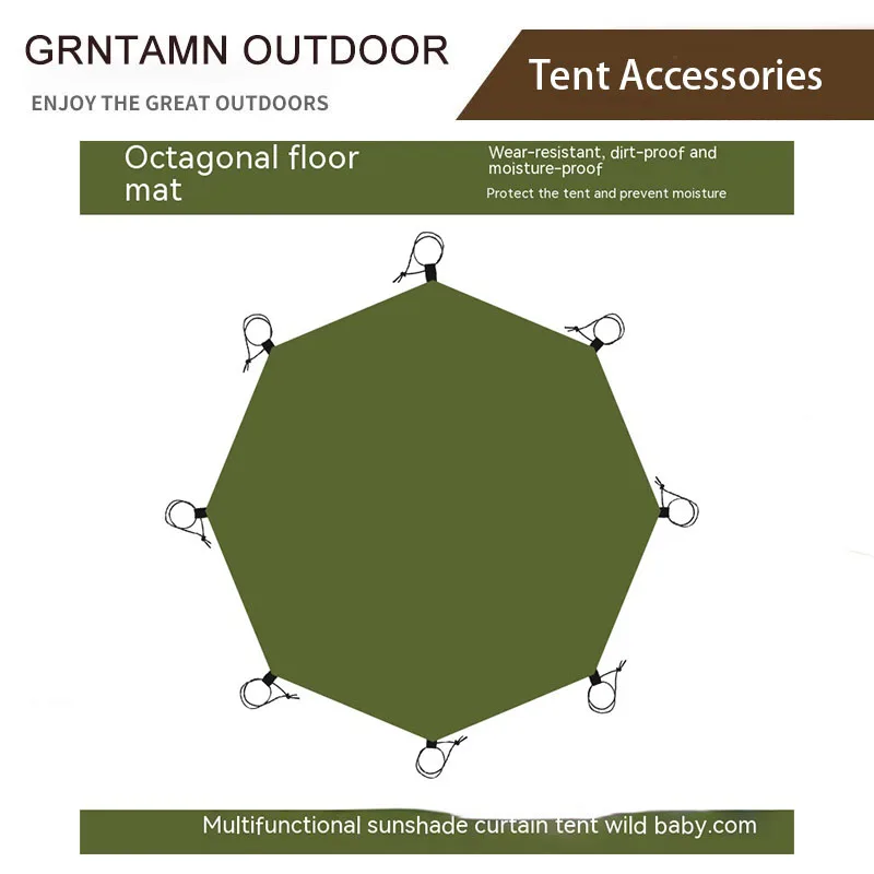 

Versatile Octagon Camping Mat for Outdoor Activities, Anti-moisture and Durable Oxford Fabric