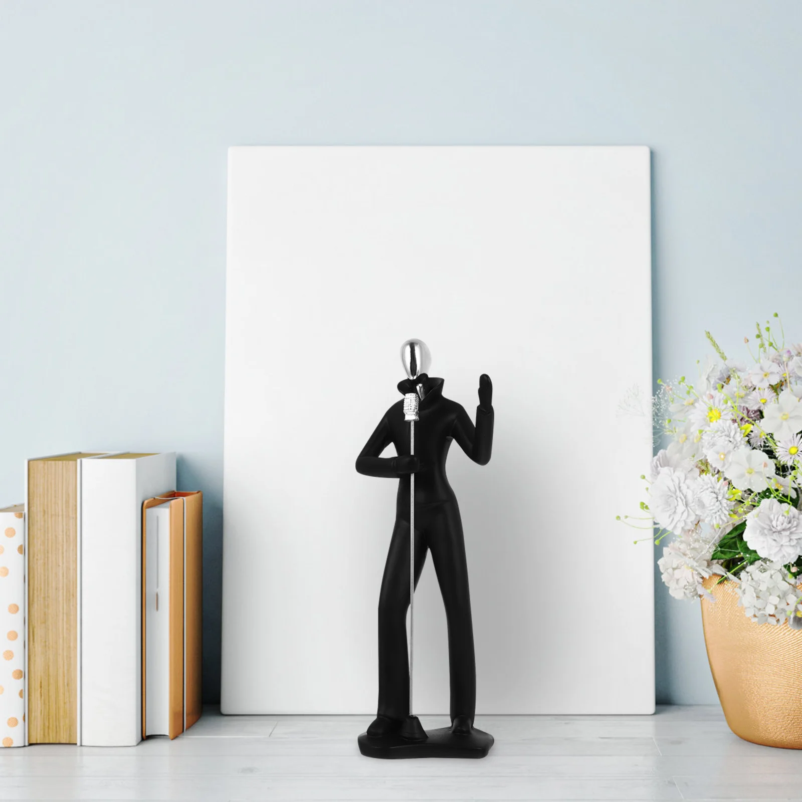 

1Pcs Resin Musical Figure Decoration Indoor Outdoor Use Perfect Gift for Families Friends Resin Figurine