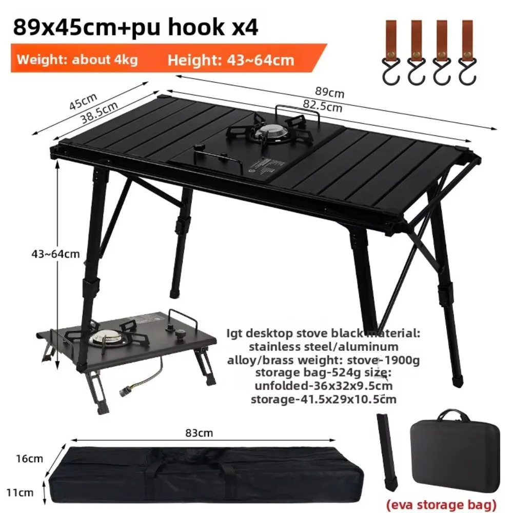 

Складной стол для рыбалки, пикника, кемпинга, регулируемая высота, портативный складной стол для пляжа и отдыха