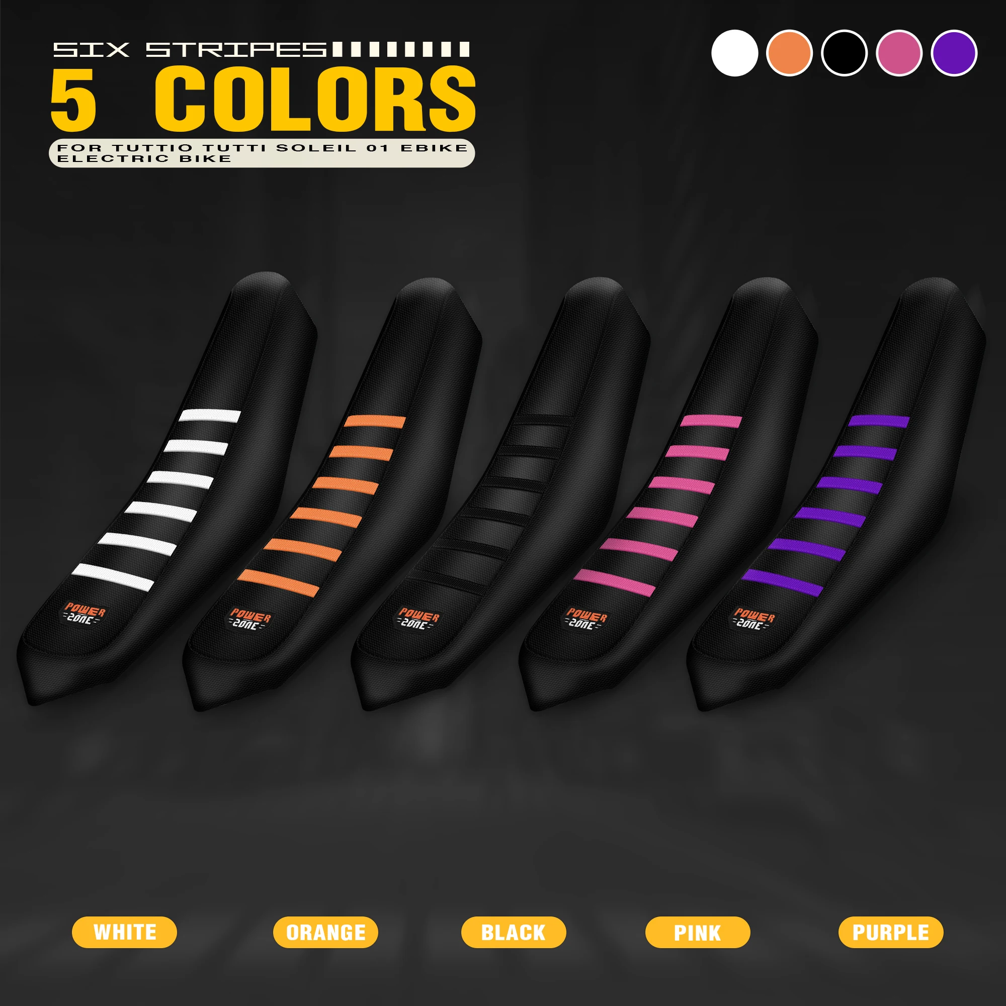Queen X MOTO Ebike Covers For Tuttio Soleil 01 Non-Slip Seat Cover Electric Dirt Bike Soft Cushion Protector Off-Road Motorcycle