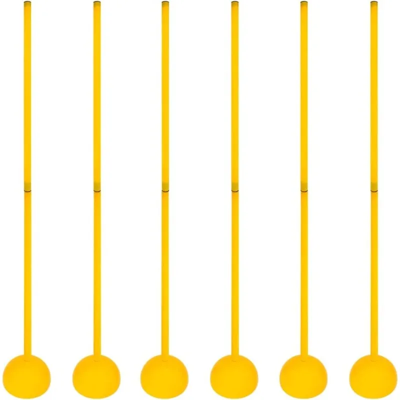 

AGORA Sports Agility Training Sticks for Indoors & Turf for Soccer, Football, & More - Set of 6