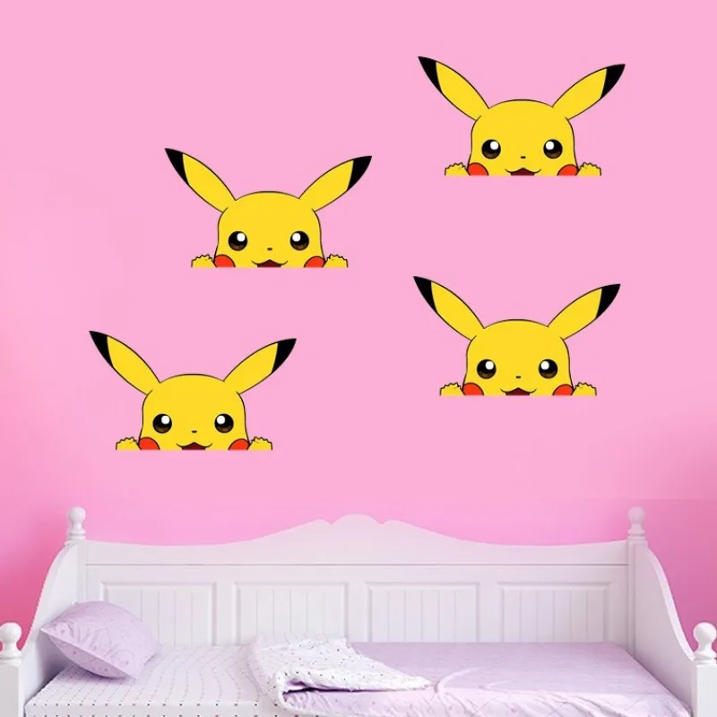 Pok é mon Pikachu stiker tahan air kepribadian Mobil Dekorasi kreatif menutupi goresan sepeda motor kartun stiker Anime