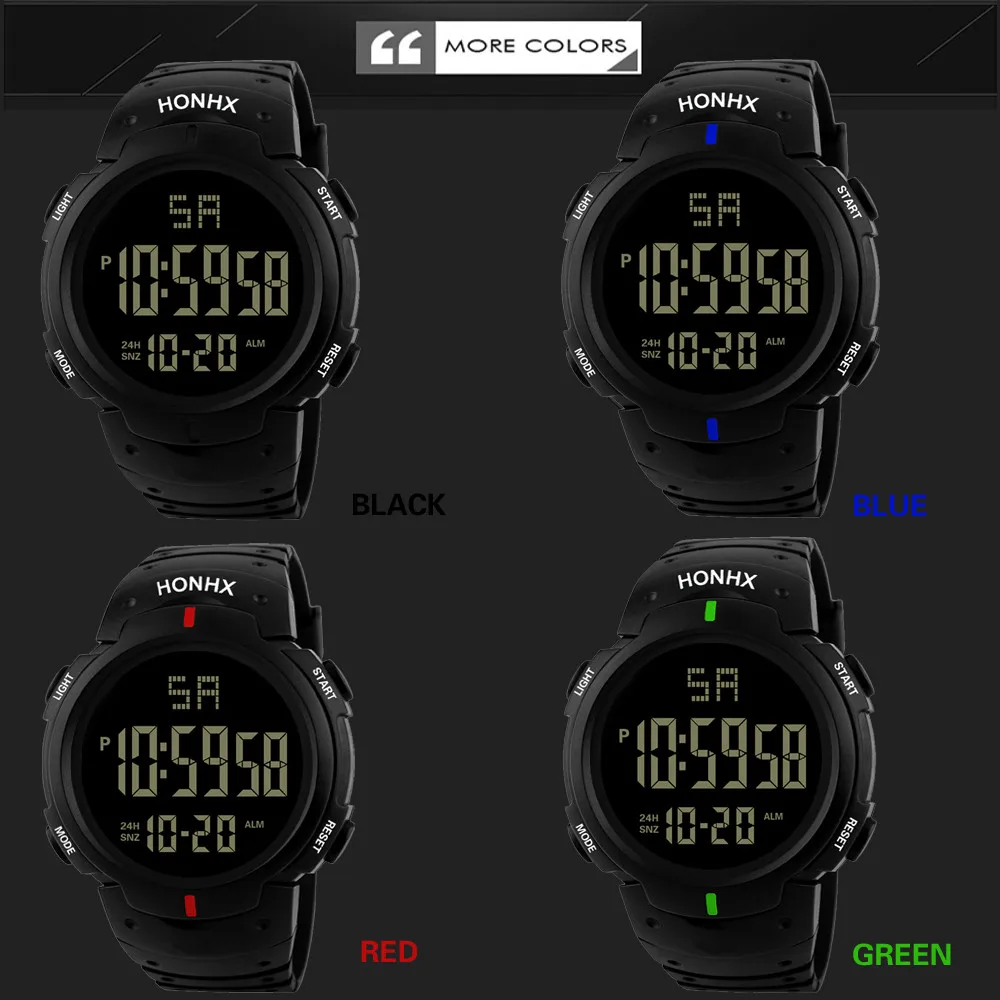 New Men's Led Waterproof Digital Wristwatches Watches For Men Quartz Military Luxury Sport Date Watches montre homme 2023