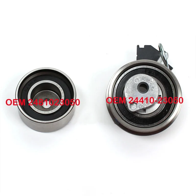 Timing Belt Idler Pulley Engine Timing Belt Tensioner For 05-10 Hyundai Elantra Tiburon Tucson Soul 2.0L OEM 24810 24410-23050