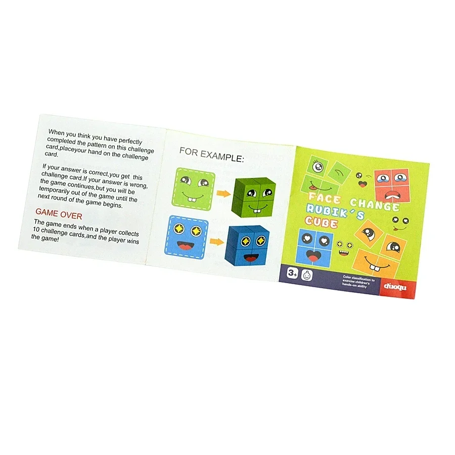 เด็กอารมณ์เปลี่ยนบล็อกใบหน้าเปลี่ยน Expression แผงเด็ก Interactive เกม Montessori ของเล่นเพื่อการศึกษาเด็กหญิง