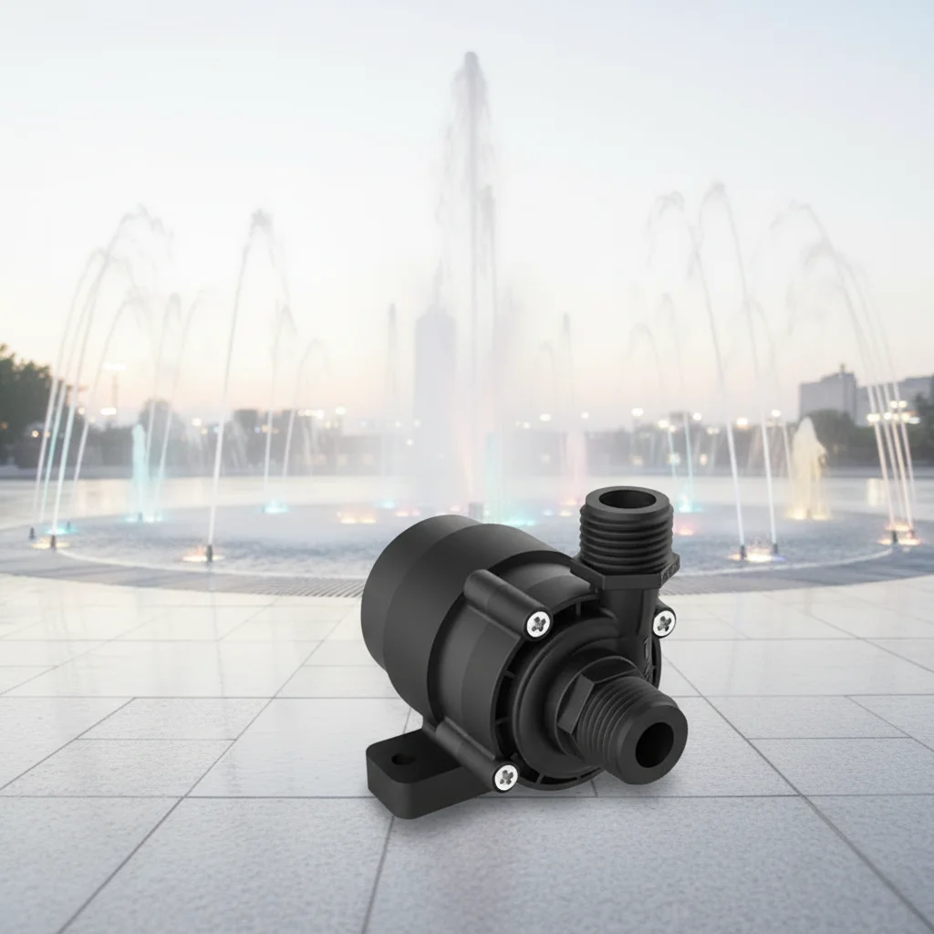 Brushless DC Pump 12V 24V Sine Wave Super Silent Energy Saving Acid Salt Resistant DMX Music Fountain Landscape Circulation Pump