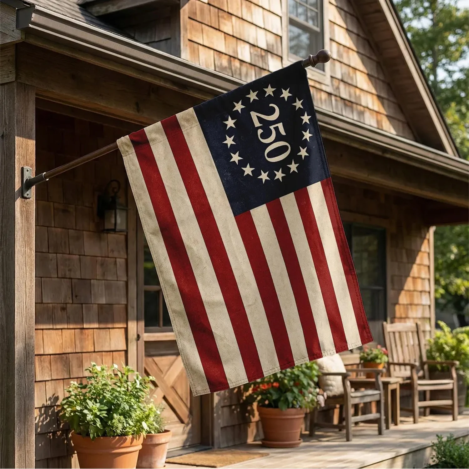 

1Pc 250th Anniversary of USA Polyster Flag,Ideal Home Room Garden Farm Windows Decor,National Day Ceremoney Party Gift,150X90cm