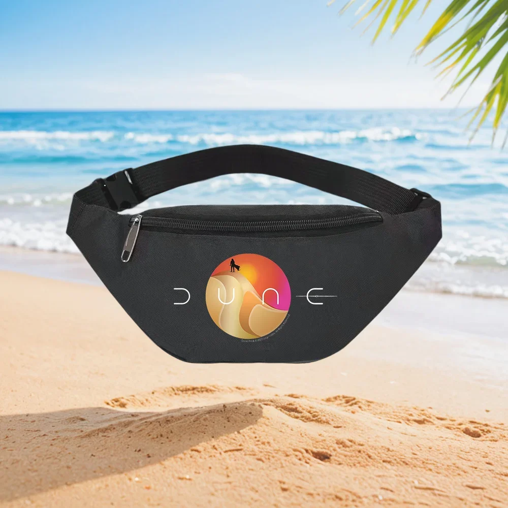 Dune Movie Logo Design Minimalist Style Graphic Waist Backpack Crossbody Chest Bag Street Casual Sporty Fashionable Simple Uniqu