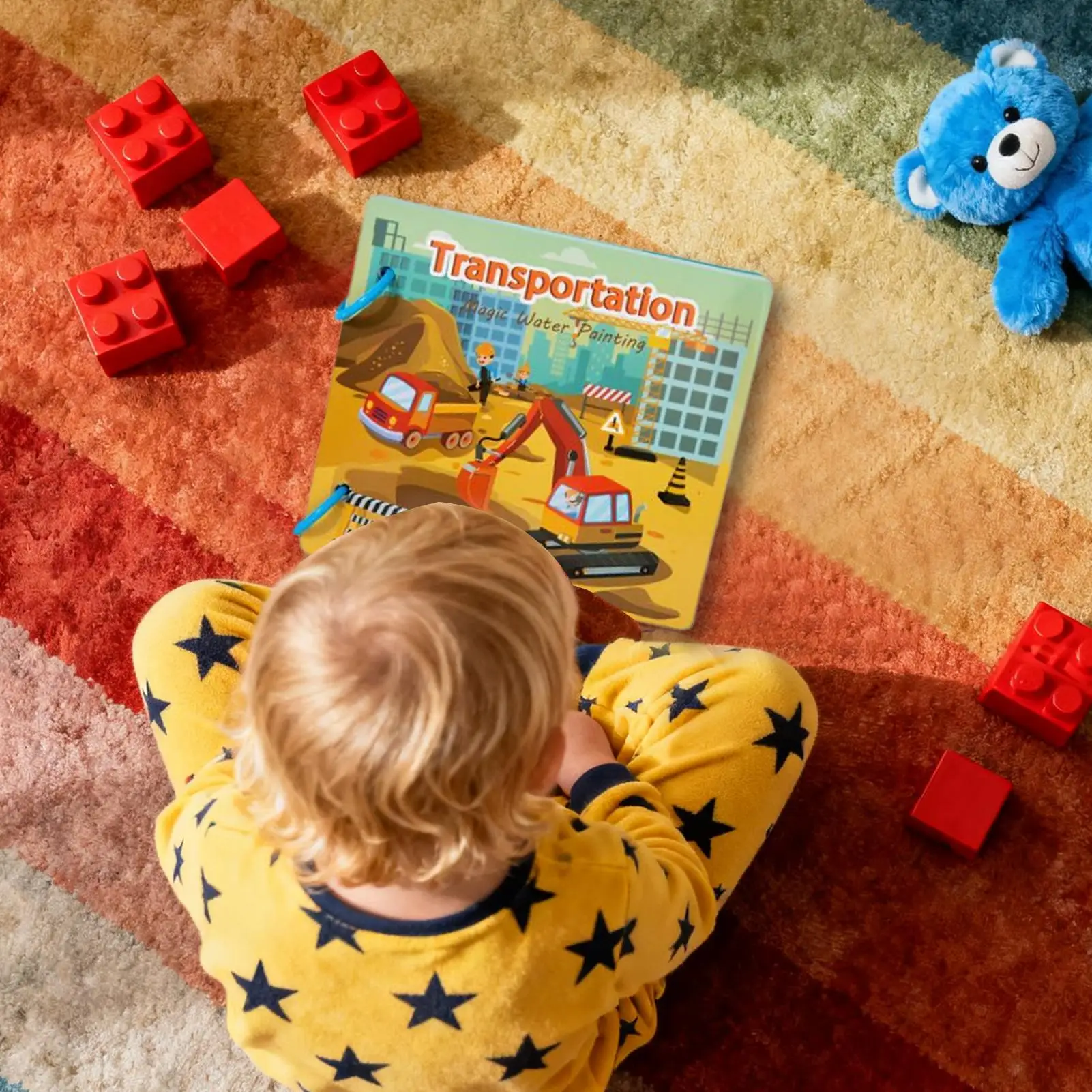 Watercolor Drawing Book Safe Reusable Creative Toy Watercolor Paint Book For Family Child Parent Boy Girl Home School Classroom