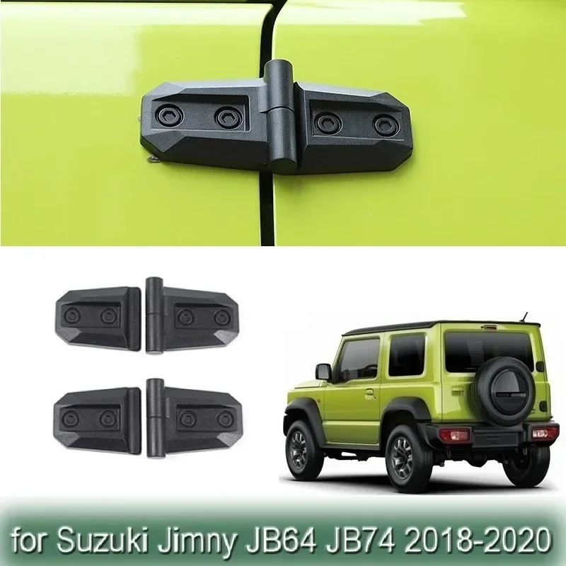 Car Engine Hood Door Hinge Decoration Cover Trim Sticker For Suzuki Jimny JB64 JB74 2018-2020 Auto Mouldings Accessories