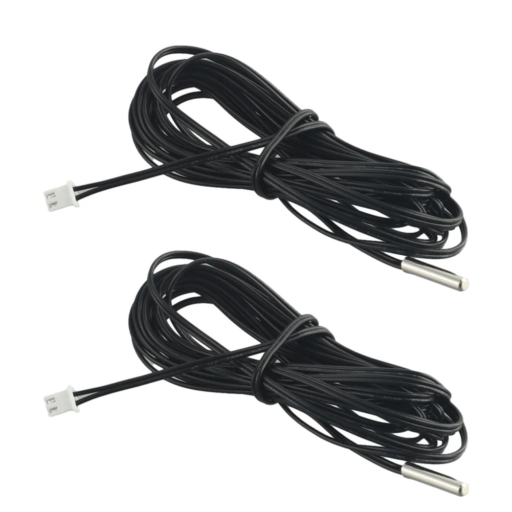 2PCS 3 Meters Temperature Sensor Support -25°c To 125°c Thermistor 1% Accuracy 10K 3950 Thermistor Temperature Sensor