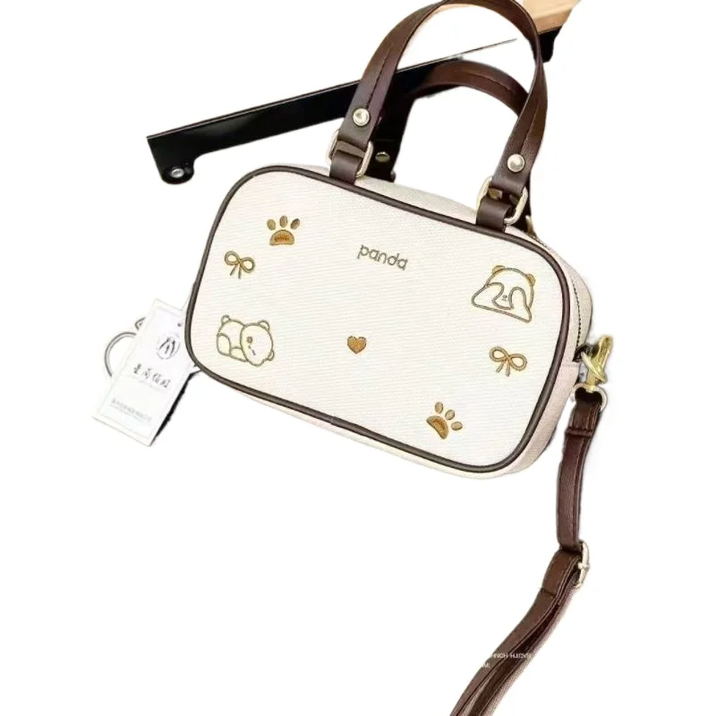 

Легкая роскошная сумка-мессенджер с пандой, модная новая сумка через плечо, высококачественная милая сумка на выход, простая трендовая изысканная сумка для отдыха