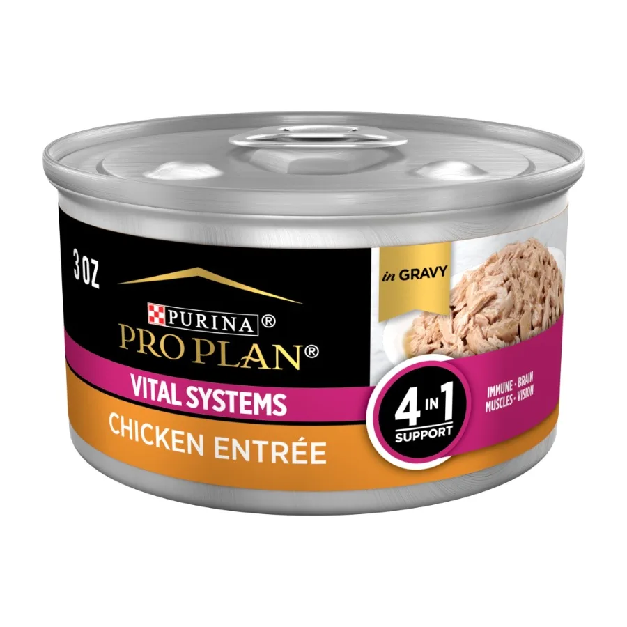 

Влажный корм для кошек Vital Systems Chicken Entree, 3 унции, 24 банки в упаковке