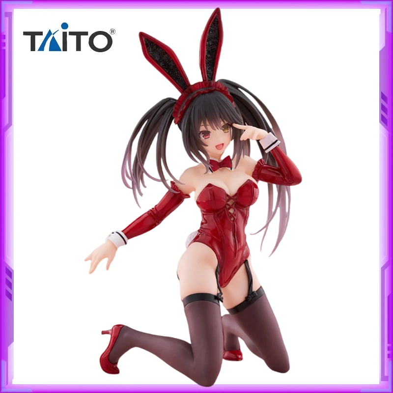 Original TAITO Desktop Cute DATE A LIVE Tokisaki Kurumi Nightmare PVC Anime Figures Action Figure Model Toys Christmas Gifts