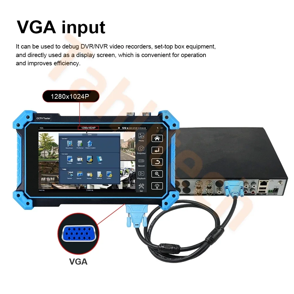 8K IP Camera Tester 8MP CVI TVI AHD Analog Camera Tester monitor VGA & HDMI Input Cable Tracer  Wifi PTZ UTP Cable Tester CCTV