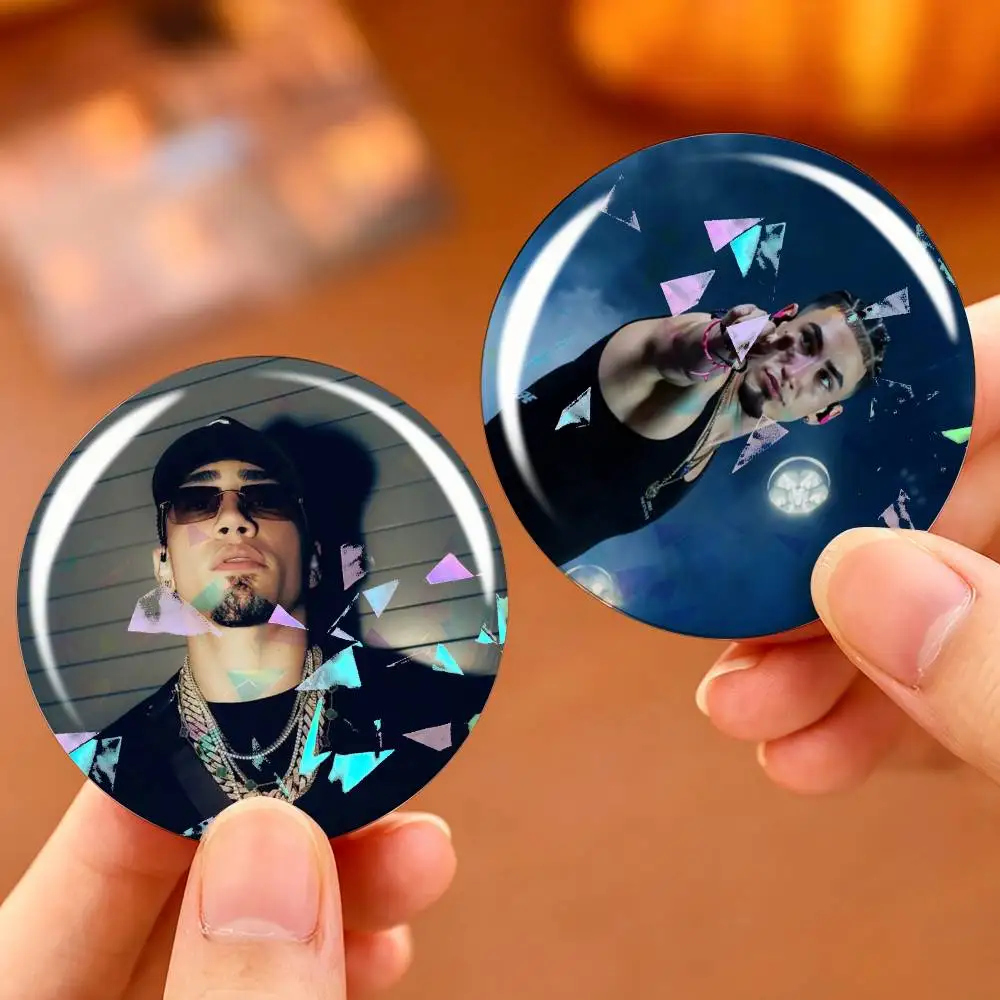 Singer O-Omar Courtz P-Por Si Badges Creative Tinplate Round Button PinsBrooch Badge Clothes Backpack Custom