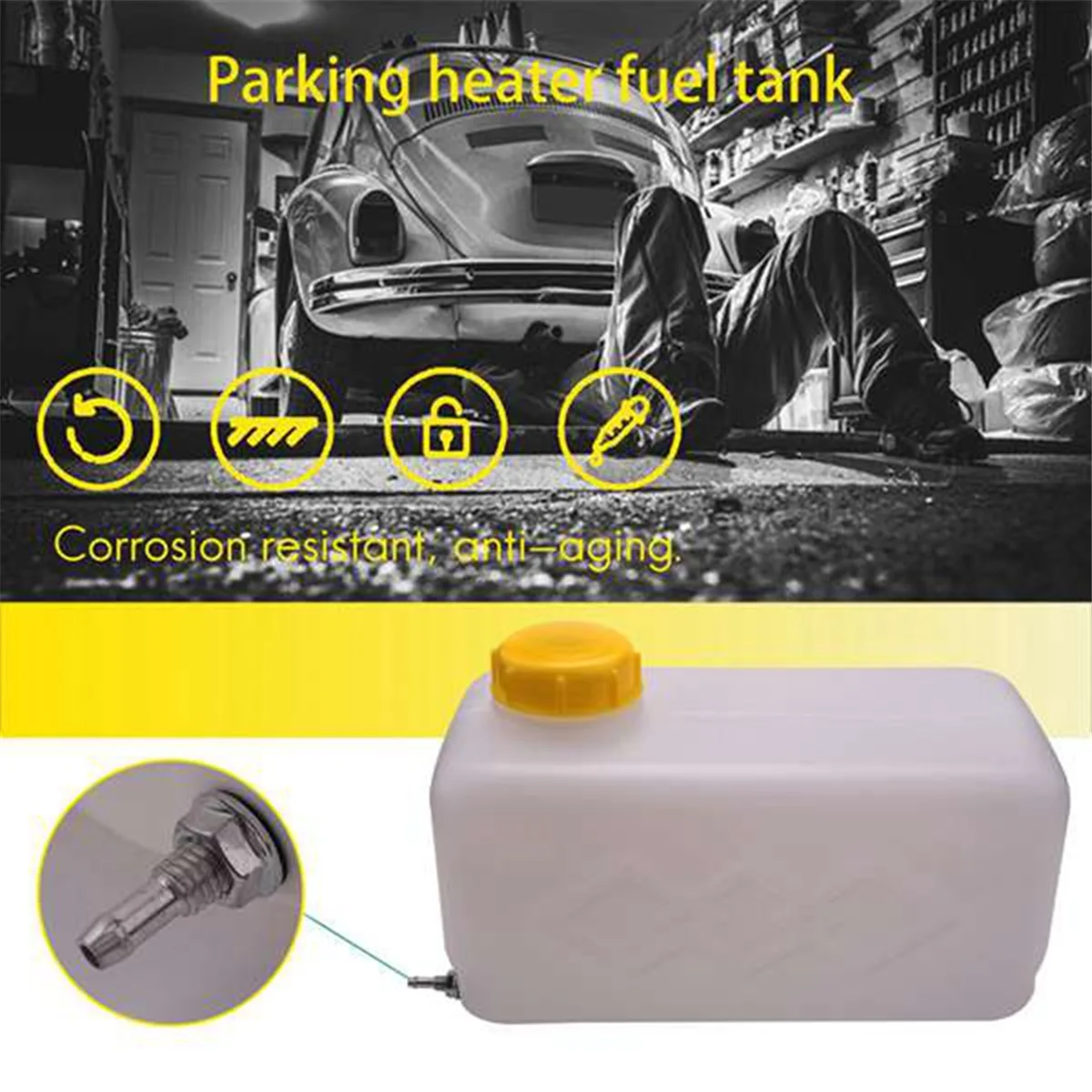 5.5L Plastic Air Parking Heater Fuel Tank Gasoline Oil Storage for Eberspacher Truck Caravan Fuel Oil Gasoline Tank