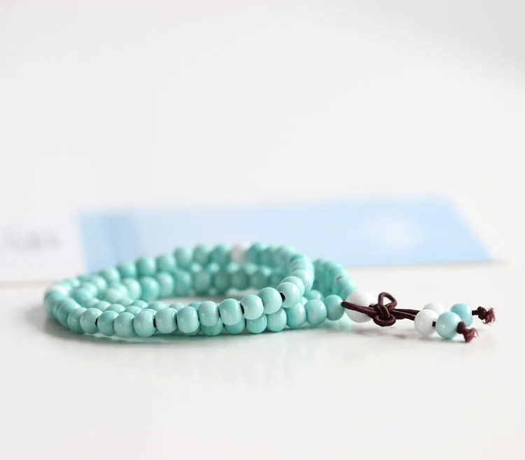 Fashion Delicate Hand-Woven Ceramic Beads Bracelet Originality Chinese Style Bracelet Adorn Article Dropshipping #1076