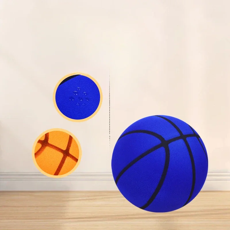 Pelota silenciosa de baloncesto para niños, juguete de entrenamiento para interiores, se puede limpiar con agua sin caídas, producto nuevo