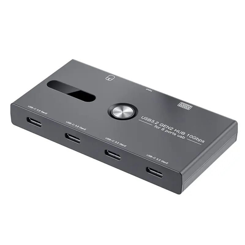 AEE2-10Gbps USB C Hub, 6 Ports USB C Splitter, USB C To USB C Hub For PC, Laptop,HUB Hub 3.2 Gen2 4-Port USB C Splitter