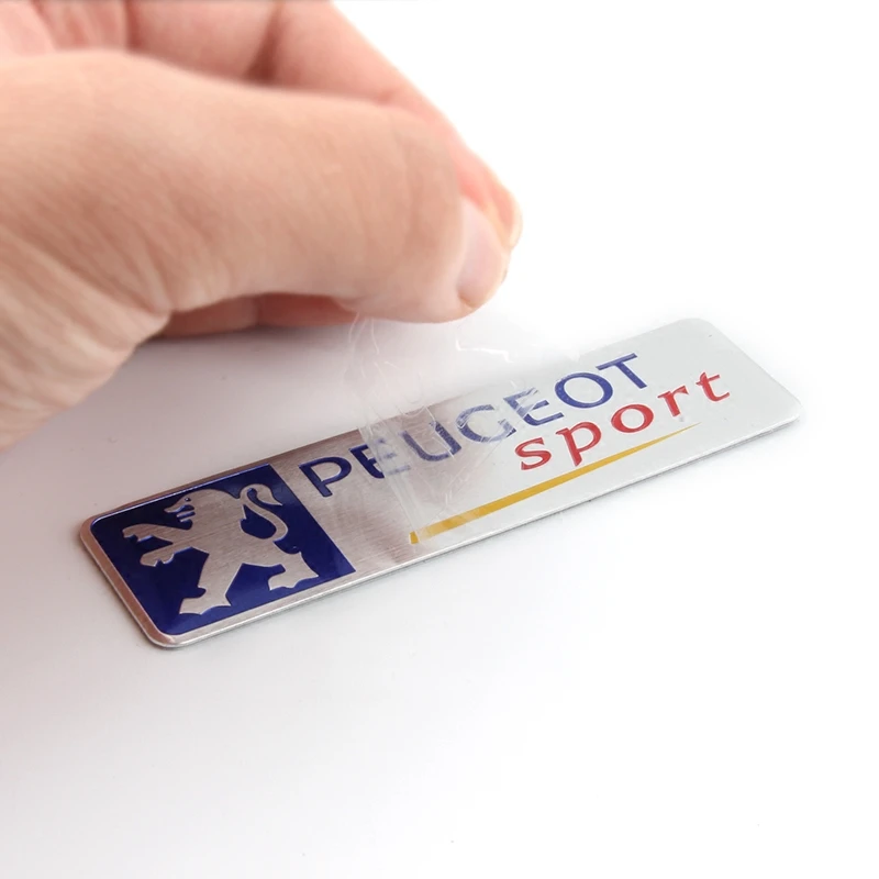 Auto-Styling-Aufkleber 3D Aluminium Heck-Emblem Abzeichen Karosserie-Dekor für Peugeot 408 4008 308 3008 Rifter 5008 508 2008 208 301 RCZ 407 – Detail 2