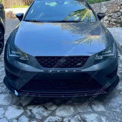 Car Front Bumper Lip Spoiler Splitter Diffuser Retrofit For Seat Leon MK3 MK3.5 S/S S/C S/T Cupra 2013-2020 Bodykits Tuning