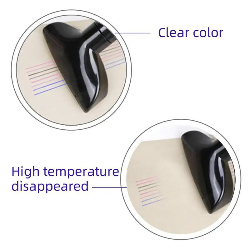 10 pz/set pennarello in tessuto a scomparsa ad alta temperatura penne di ricarica cancellabili per strumento di cucito con marchio in pelle PU in tessuto Patchwork