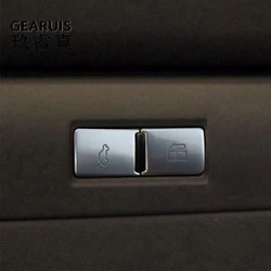 Car Styling Trunk Fuel Flap Release Switch Button Cover For Audi Q7 4l 2006-2009 decoration Sticker Interior Auto Accessories