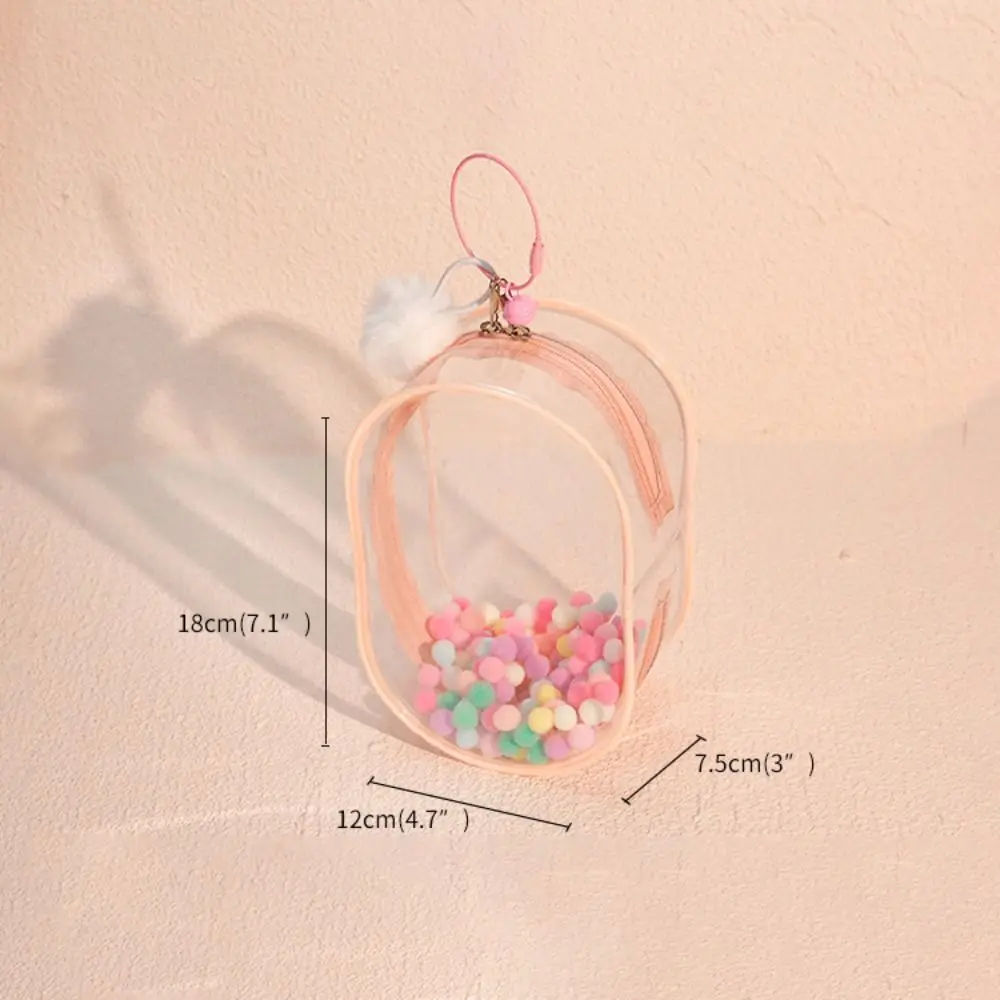 15cm Multicolor Clear Outdoor Bag Doll Accessories Transparent Mystery Box Doll Display Box PVC Mini Organizer Box Jewelry