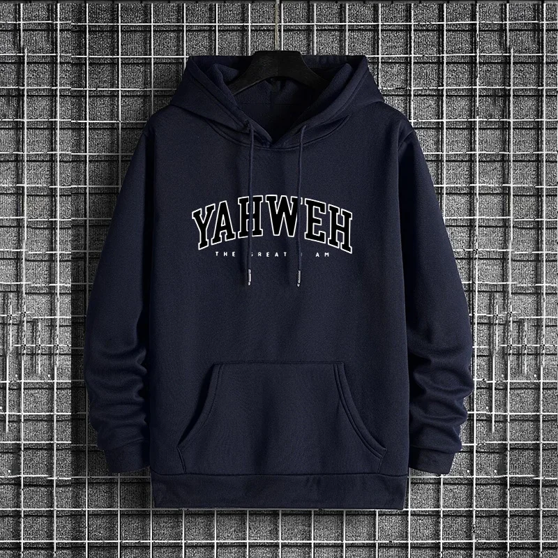 Street-Style Herren YAHWEH Hoodies 2026 Urban Fashion Trendiger Kapuzenpullover Männlicher Hip-Hop-Freizeitanzug Herbst Winter Cooler Hoodie – Detail 5