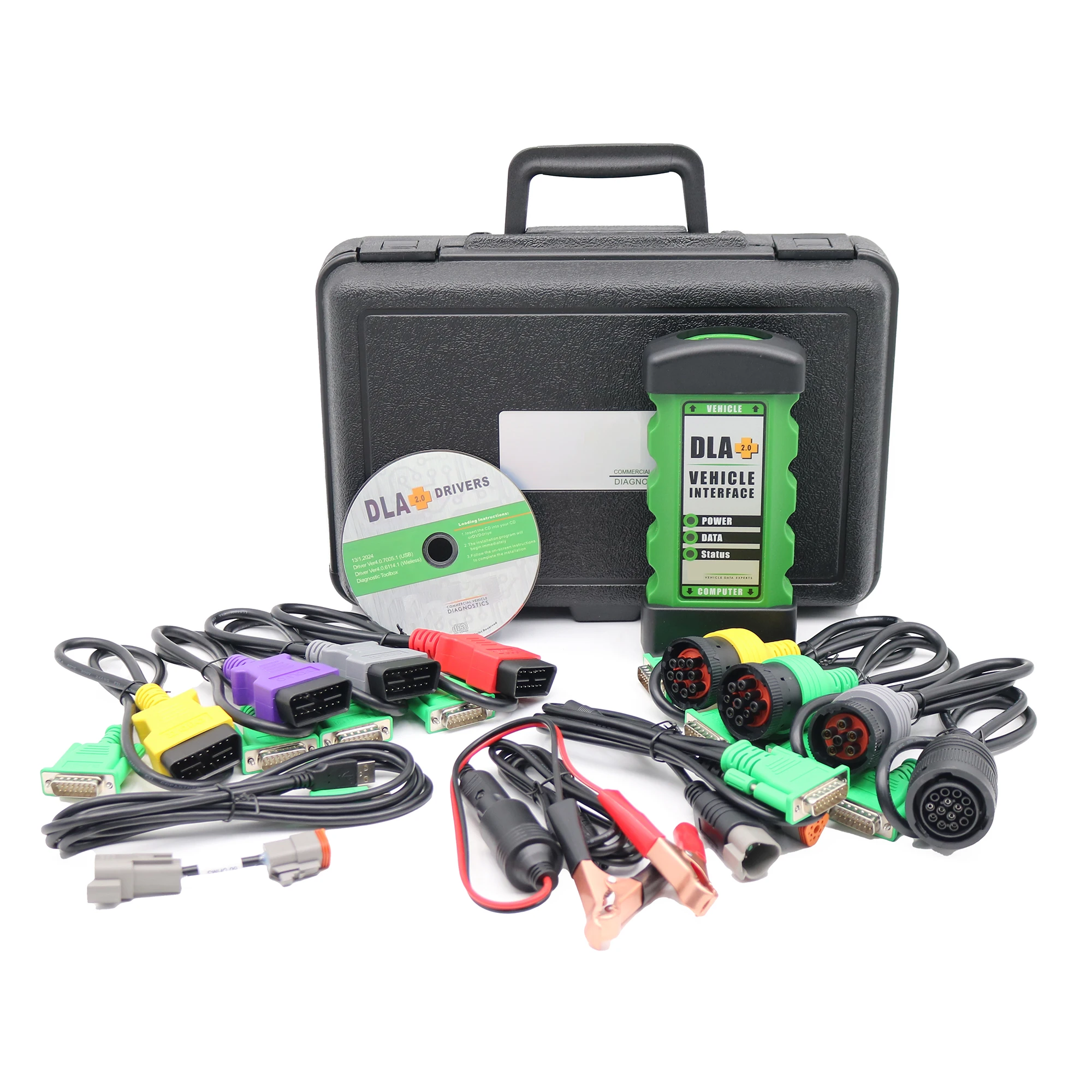 

Программное обеспечение для диагностики дизельных двигателей 2025 V3 J-PRO + адаптер DLA+2.0 - Инструмент для обслуживания автопарка тяжелогрузных автомобилей