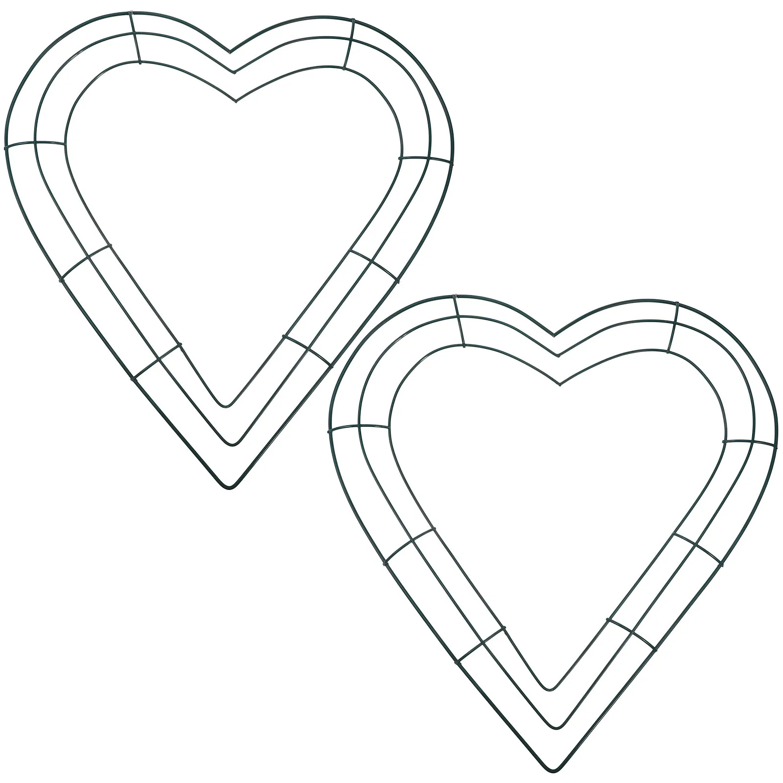 

2Pcs Iron Wreath Frame DIY Wreath Making Rings Sturdy Decor for Indoor Outdoor Garden Terrace Festive Decoration