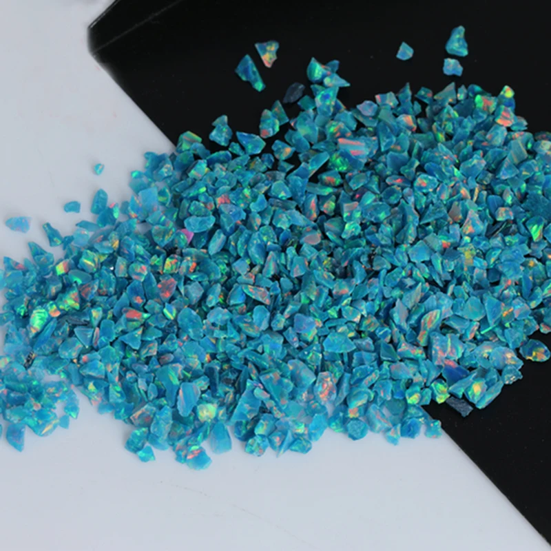 5g--30g/Lot 2mm-3mm OP46-OP90 Color Play 92 colors Synthetic Raw Material Opal Irregular Crushed/Chips