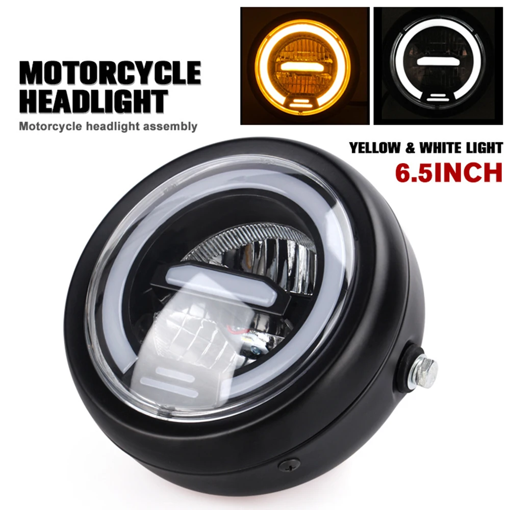 

Motorcycle Accessories LED Headlight Universal 6.5Inch Round Head Light for Harley Sportster Cafe Racer For Honda Yamaha Suzuki