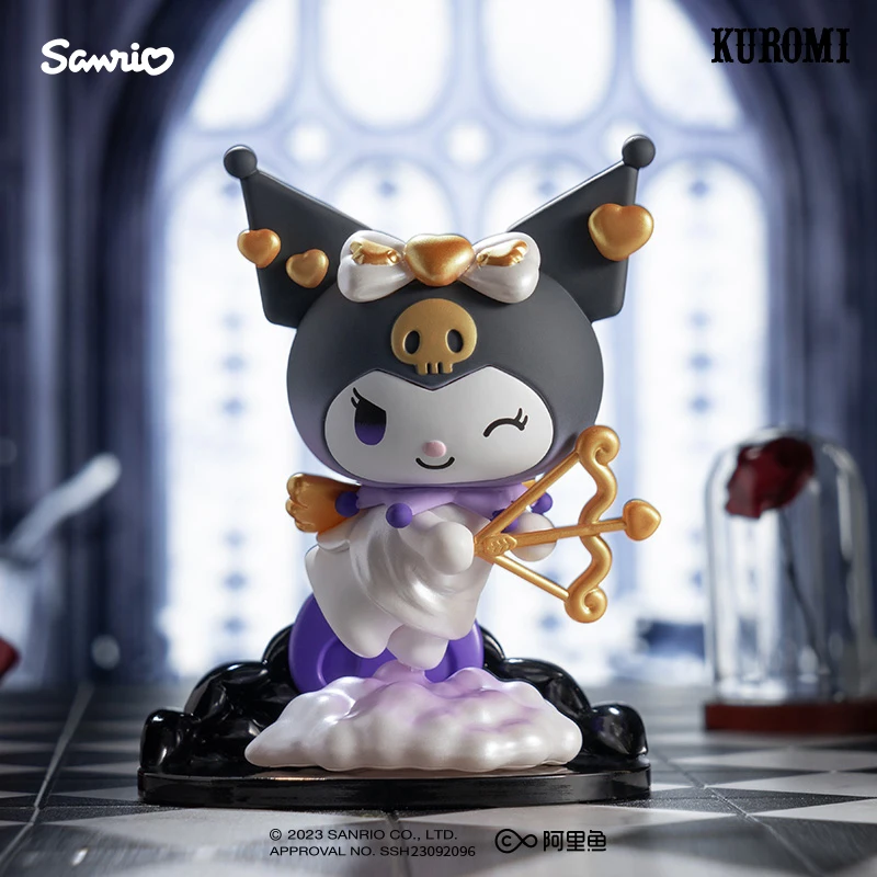 Cartoon Sanrioed Anime Kuromi Model Toy Ins Girl Heart Kawaii Doll Hand Figurine Ornaments Limited Edition Doll Holiday Gifts