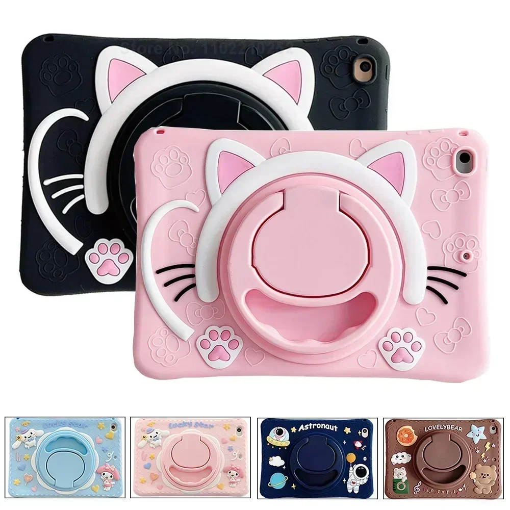 Coque pour Samsung Galaxy Tab A9 Plus A8 10.5 SM-X200 X205 A 8 A7 10.4 Dock Lite P610 T220 360 Rotation Enfants Tablette Stand Cover