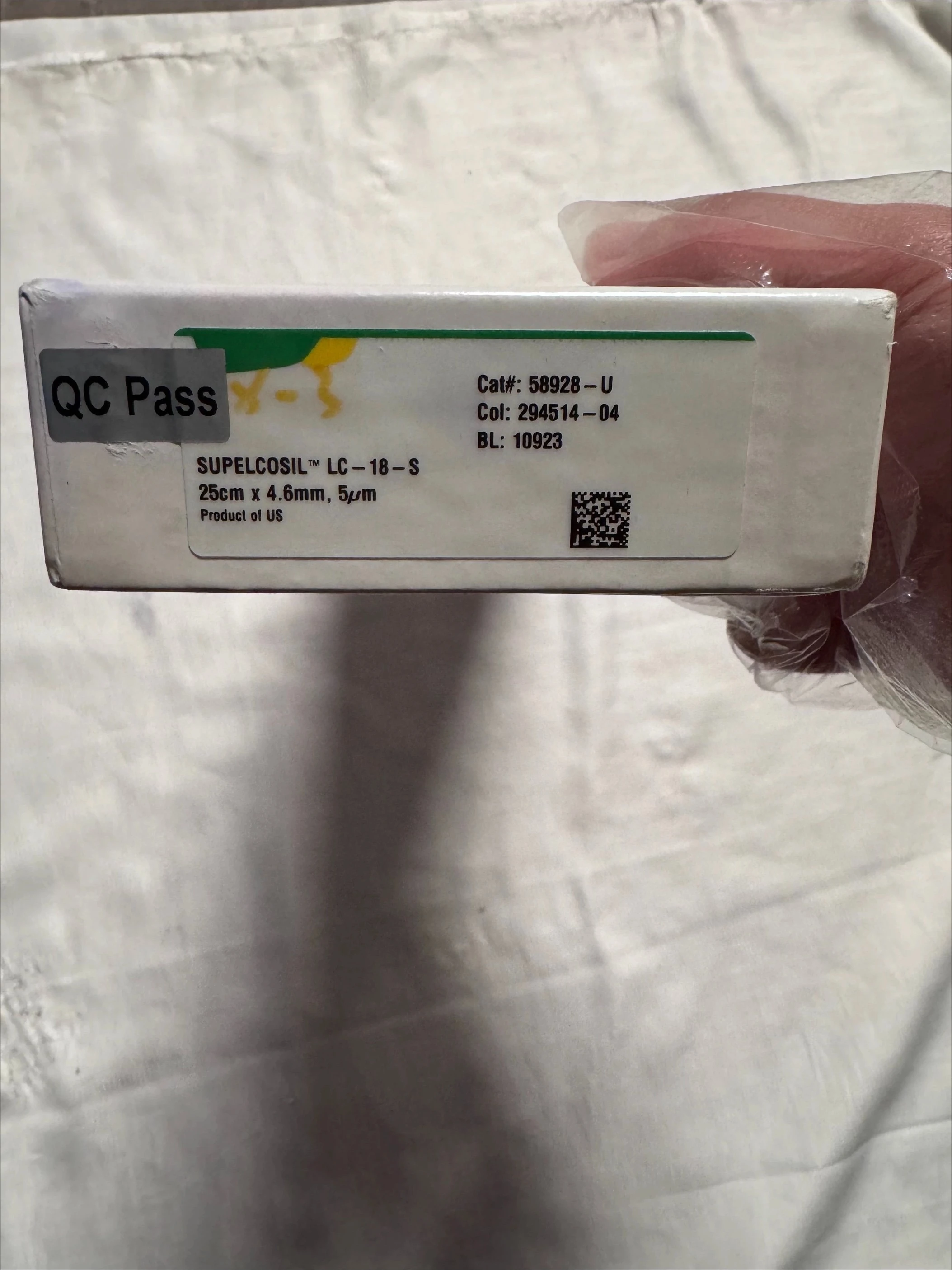 

Колонка для ВЭЖХ Supelco HPLC SIL LC-18-S 58928-U, 10см x 4.6мм, 5 мкм