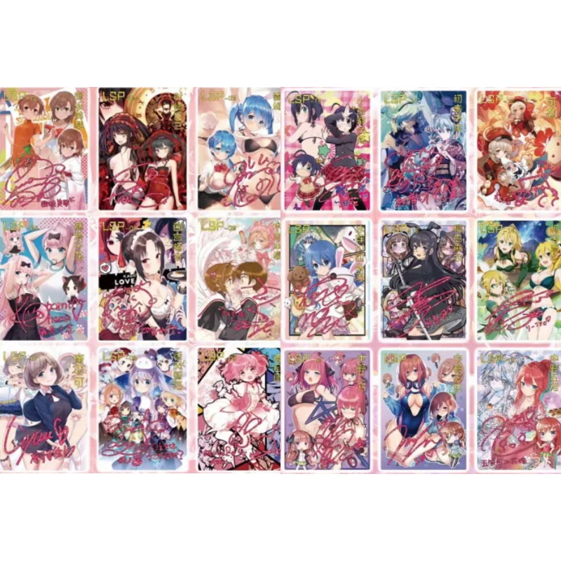 Carte de Collection Rare Cachée, Jouet Cadeau d'Anniversaire, Anime Rem Hatsune ata ku Kendomiya Kaguya Tokyo anashi Rikka Manga Femme Lsp