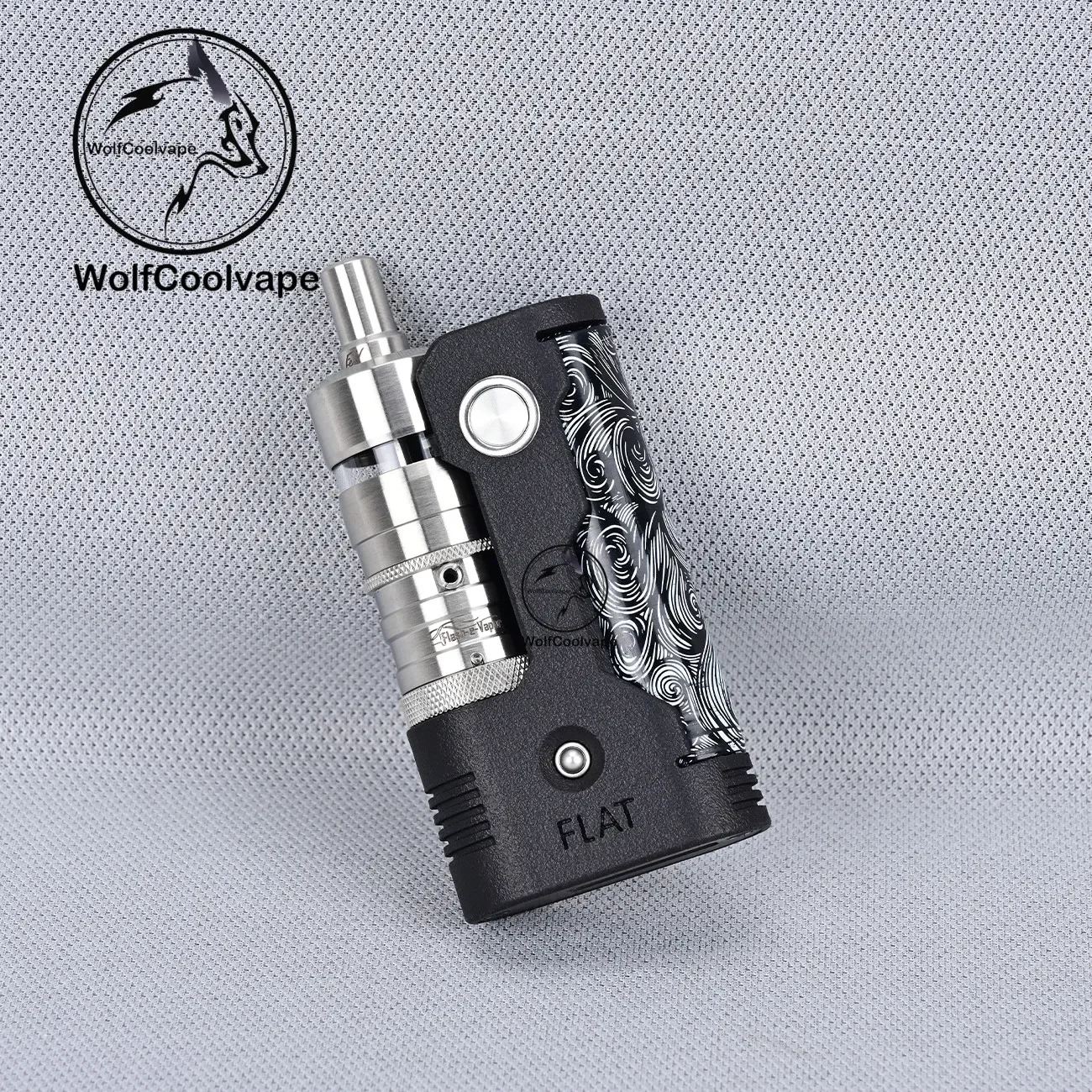 wolfcoolvape 18650 Battery Vape Mod Single Battery Box Mod Fit for FLASH E-VAPOR V4.5 Styled RTA Atomizer Vape Device