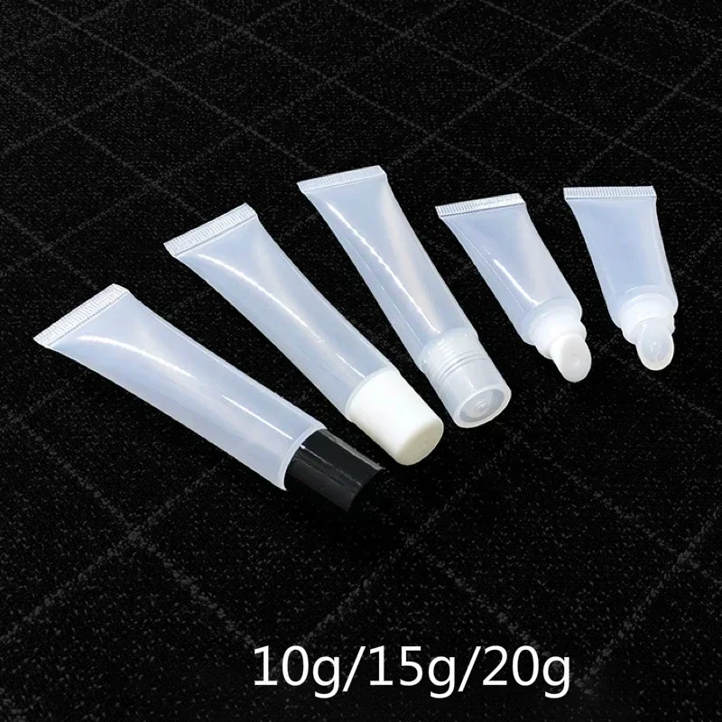 

10g 15g 20g Lip Gloss Container Plastic Lipstick Cream Bottle Empty Lip-Balm Tube 10ml 15ml 20ml Makeup Refillable Packaging