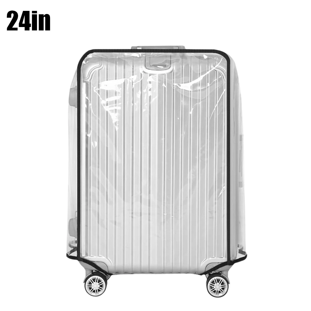 18-30inch Luggage Cover PVC Travel Luggage Protector Waterproof Suitcase Cover Protectors Scratch-resistant for Wheeled Suitcase