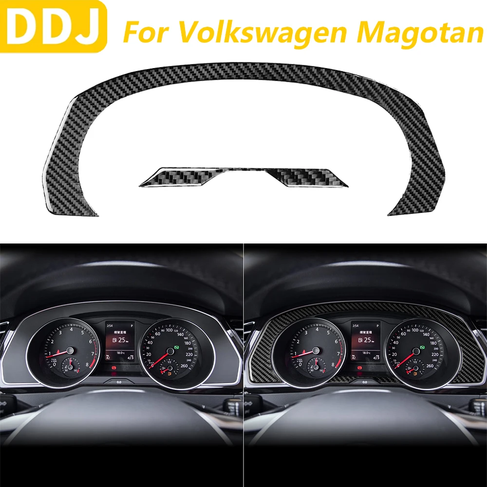 

Для Volkswagen Magotan CC 2017-2024 углеродное волокно приборная панель спидометра объемная панель крышка декоративные автомобильные аксессуары наклейка