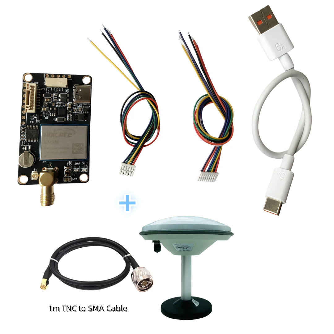 UM980 RTK GNSS-module Multi-band GPS/BDS/GLONASS/Galileo voor drones Landmeetkunde Hoge nauwkeurigheid Base Rover Vervanging voor ZED-F9P