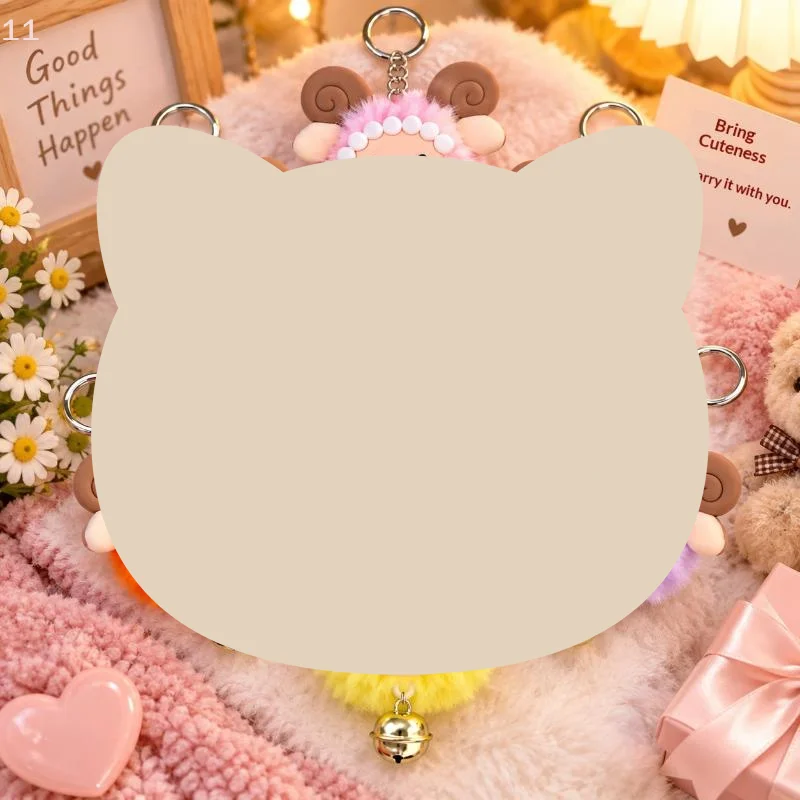 Cute Sheep Keychain 2027 Year Of Goat Keyring For Bag Charm Chinese Spring Festival Gift For Friends Family Supply For Daily Us