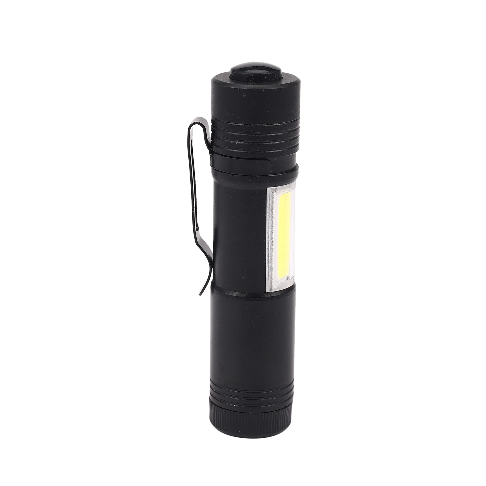 New Mini Portable Aluminum Q5 LED Flashlight XPE&COB Work Light lanterna Powerful Pen Torch Lamp 4 Modes Use 14500 or AA