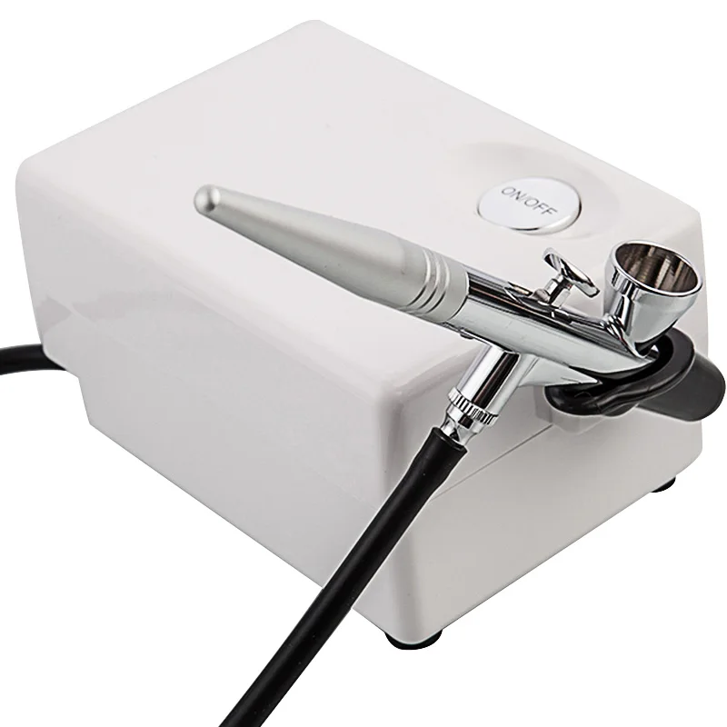Portable BT16 Sprayer Mini Air Compressor Kit Airbrush Spray Gun Makeup for Cakes Manicure Temporary Tattoo Art Painting Tool