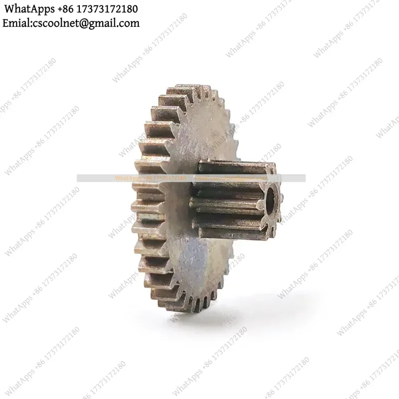 JS02 33102B 0.5M Alloy Double Gear Big 33 Teeth OD=17.2mm Small 10 Teeth OD=6mm Metal Pinion 33T+10T Universal Accessory