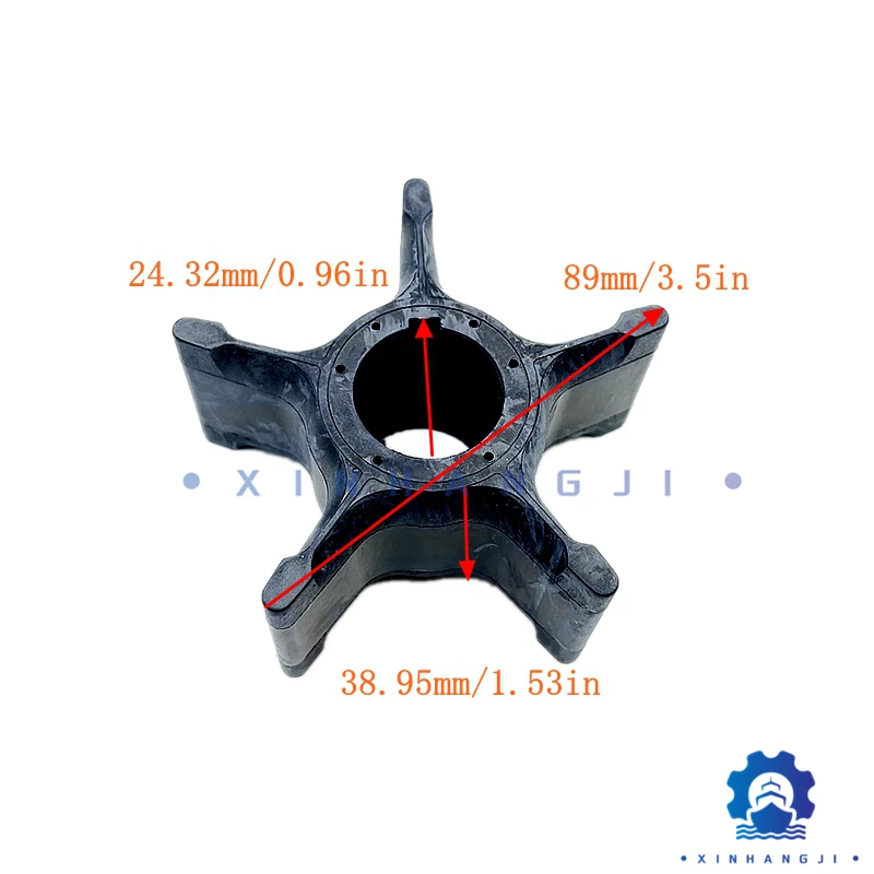 17461-93J00 IMPELLER,WATER PUMP for Suzuki Outboard 4-stroke 200/225/250/300/350HP，17461-93J01，17461-93J00-00