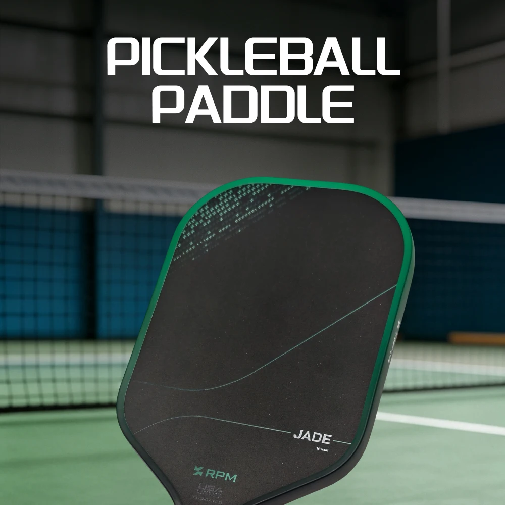 RPM Jade Thermogeformter Pickleball-Schläger mit Karborund-Oberfläche und MPP-Schaumkern für Verbesserten Spin, Geeignet für Fortgeschrittene Spieler – Detail 2